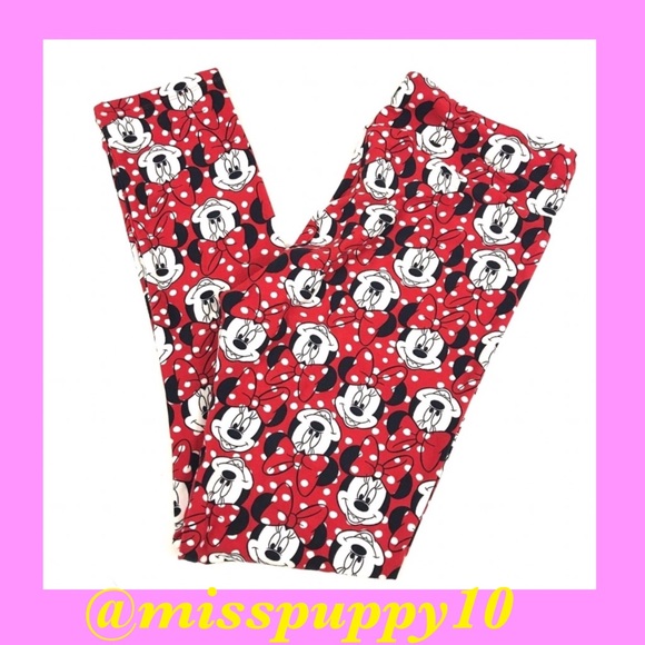 FINAL PRICE‼️ Lularoe Disney Leggings Minnie Mouse - Picture 2 of 4